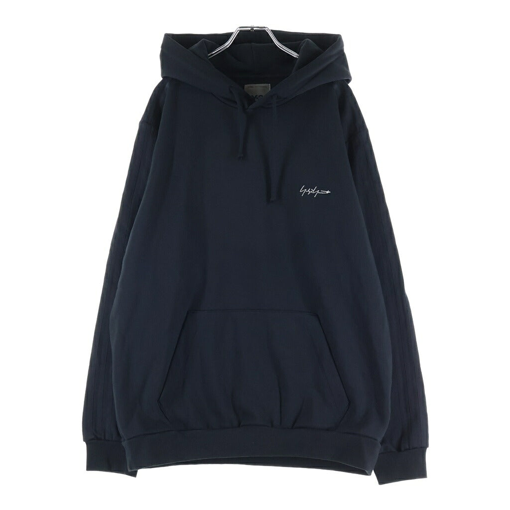 Y-3(ワイスリー) KURO 3STRIPES HOODIE クロ サイドスリーストライプ スウェット プルオーバーパーカー ブラック KA9652