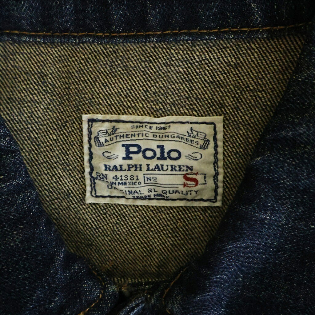 POLO RALPH LAUREN(ポロラルフローレン) バックロゴパッチ デニムトラッカージャケット インディゴ 710533866001