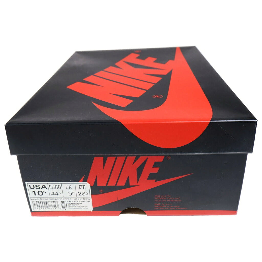 NIKE(ナイキ) AIR JORDAN HIGH NOT FOR RESALE エアジョーダン 1 ノットフォーリセール ハイカットスニーカー ホワイト/イエロー US10.5/28.5cm 861428-107