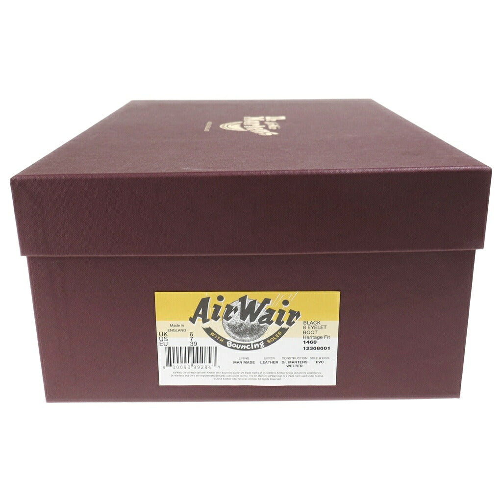 Dr.Martens(ドクターマーチン) MIE 1460 8HOLE BOOT メイドインイングランド 8ホール ロング レザーブーツ レディース ブラック 12308001