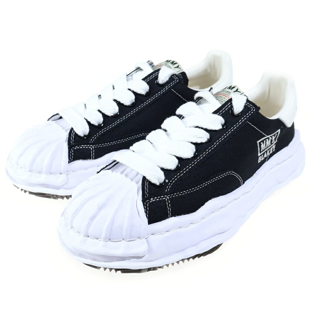 MAISON MIHARAYASUHIRO(メゾンミハラヤスヒロ) BLAKEY OG Sole Canvas Low-top Sneakers ブレーキー キャンバス ローカットスニーカー ブラック/ホワイト A08FW735