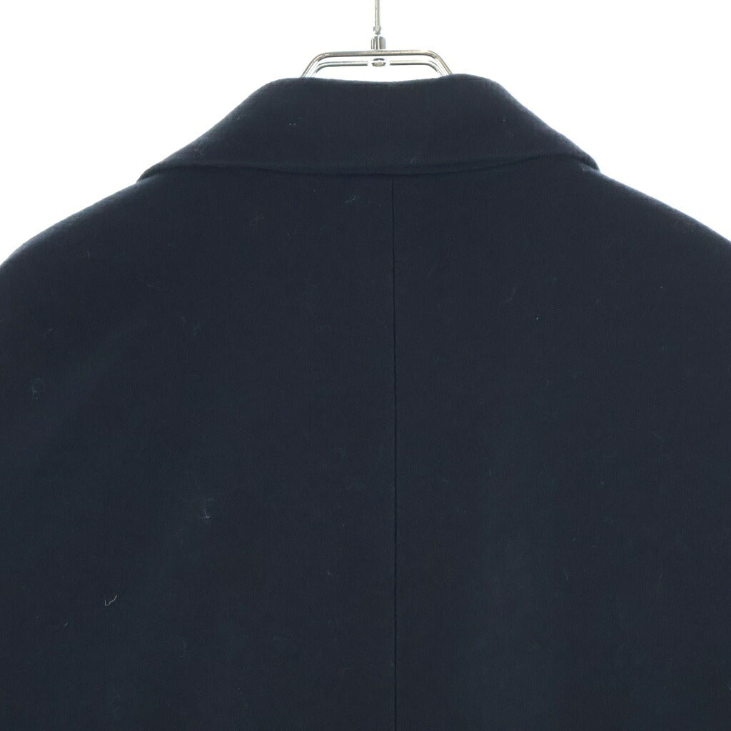 NO BRAND(ノーブランド) MIOSMOKEY ミオスモーキー ウール混 アウトダーツロングコート ブラック 232CT002-B