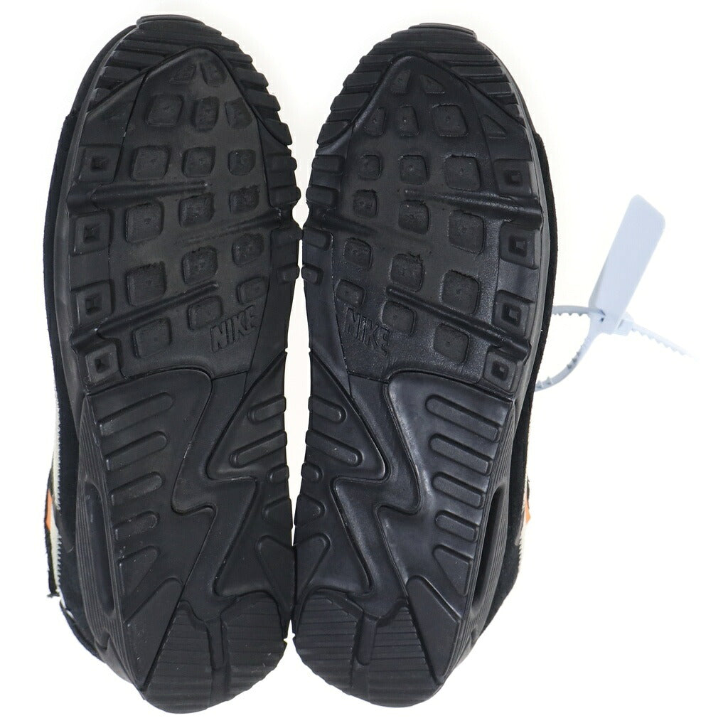 NIKE(ナイキ) ×OFF-WHITE THE 10 AIR MAX 90 オフホワイト ザテン エアマックス90 ローカットスニーカー ブラック US7/25cm AA7293-001