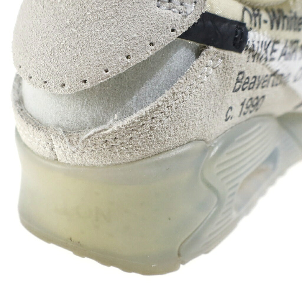 NIKE(ナイキ) ×OFF-WHITE THE 10 AIR MAX 90 オフホワイト エアマックス90 ローカットスニーカー ホワイト US7/25cm AA7293-100