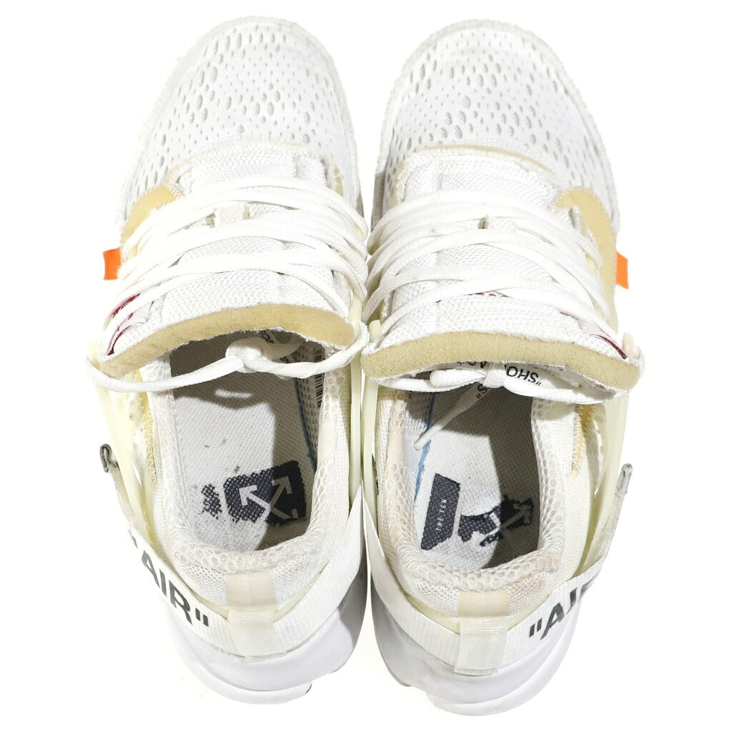 NIKE(ナイキ) ×OFF-WHITE THE 10 AIR PRESTO オフホワイト ザテン エアプレスト ローカットスニーカー ホワイト US7/25cm AA3830-100