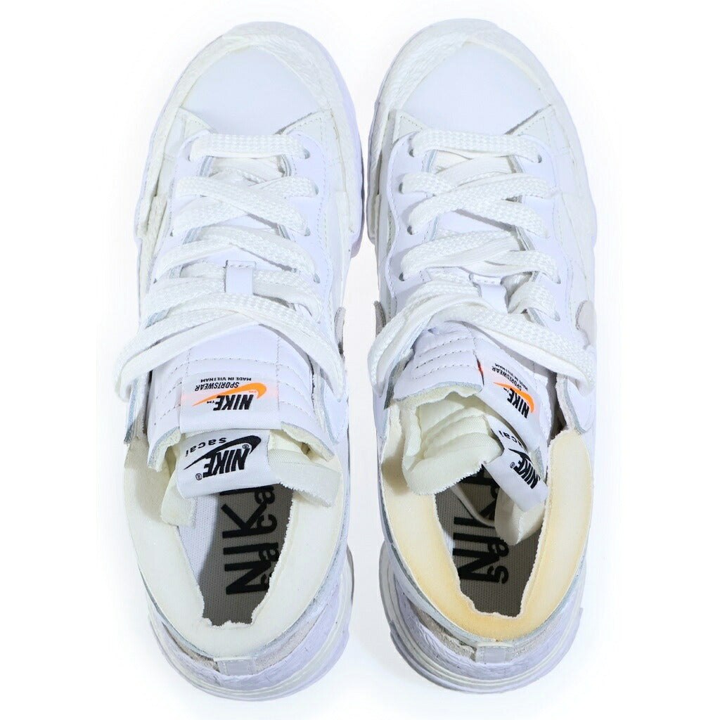 NIKE(ナイキ) ×sacai BLAZER LOW WHITE PATENT LEATHER サカイ ブレザー ホワイトパテントレザー ローカットスニーカー ホワイト US8.5/26.5cm DM6443-100