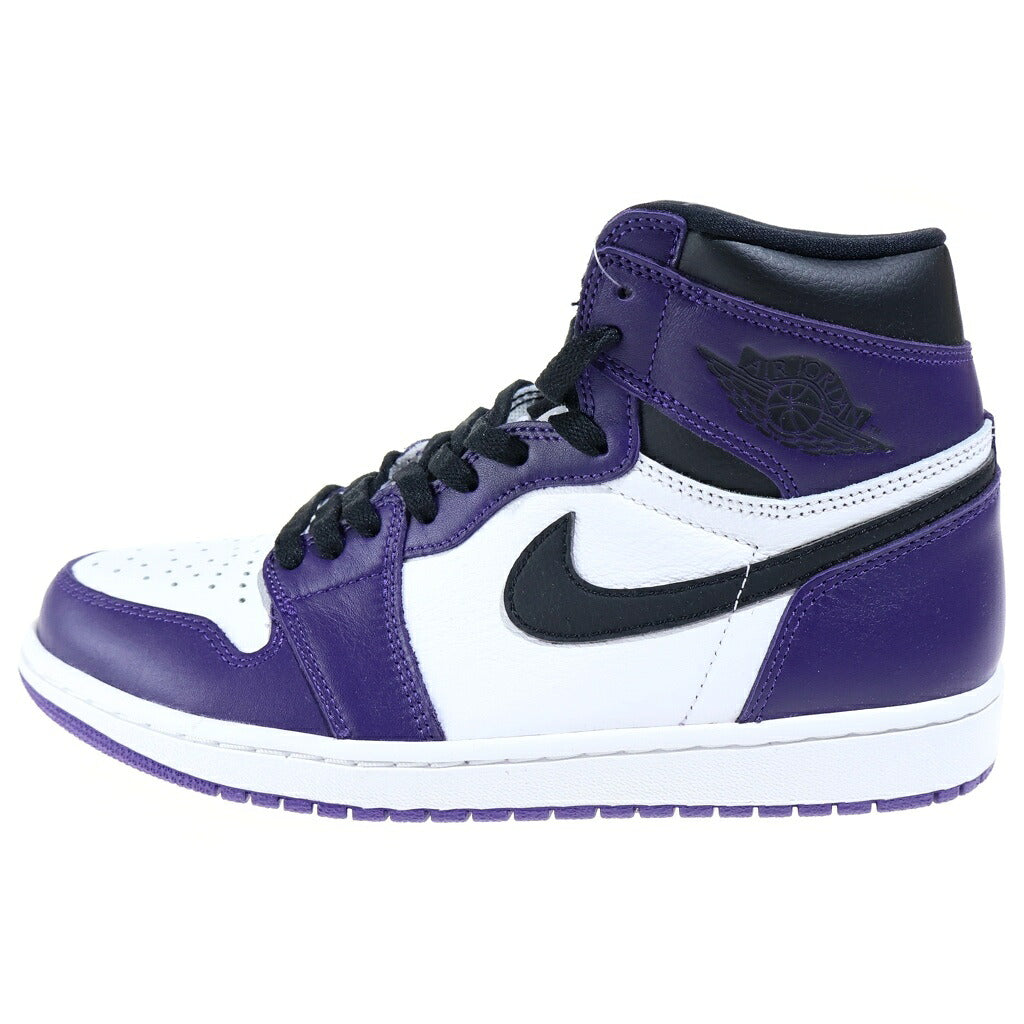 NIKE(ナイキ) AIR JORDAN 1 RETRO HIGH OG COURT PURPLE エアジョーダン レトロ コートパープル ハイカットスニーカー パープル/ホワイト US9/27cm 555088-500