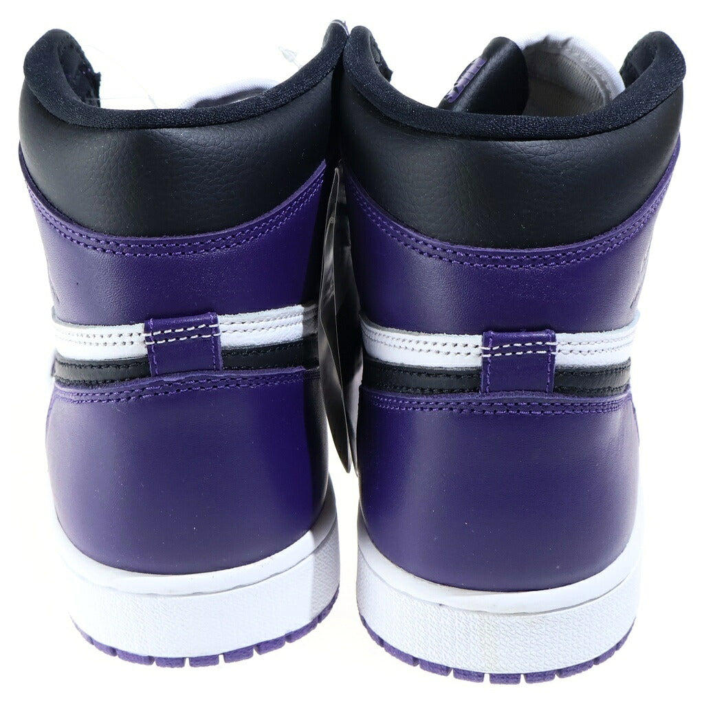 NIKE(ナイキ) AIR JORDAN 1 RETRO HIGH OG COURT PURPLE エアジョーダン レトロ コートパープル ハイカットスニーカー パープル/ホワイト US9/27cm 555088-500