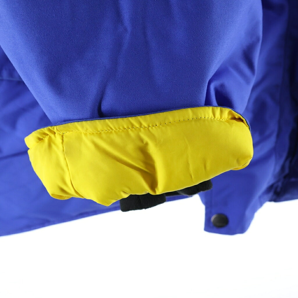 Marmot(マーモット) ×the Apartment MAMMOTH PARKA アパートメント マンモスパーカー フーデッドダウンジャケット ブルー/イエロー TOMOJL66GL