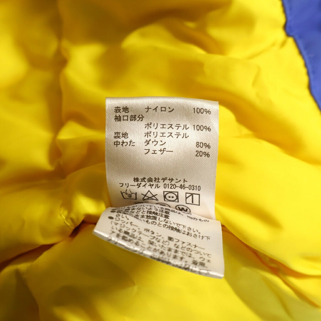 Marmot(マーモット) ×the Apartment MAMMOTH PARKA アパートメント マンモスパーカー フーデッドダウンジャケット ブルー/イエロー TOMOJL66GL