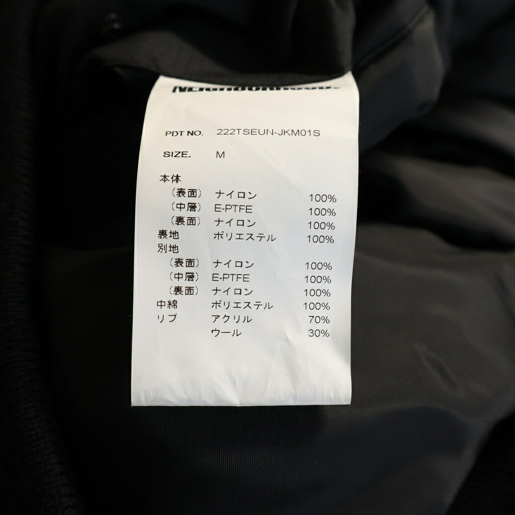 NEIGHBORHOOD(ネイバーフッド) 22AW ×EMOTIONALLY UNAVAILABLE EU MA-1 JK NY エモーショナリー・アンベイラブル アートデザインプリント 中綿ジップアップブルゾン ブラック 222TSEUN-JKM01S