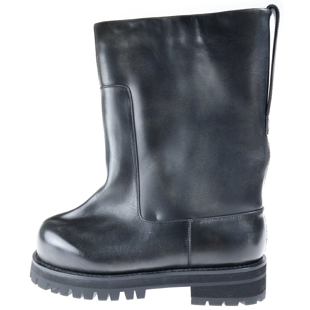 NO BRAND(ノーブランド) PROTOCOL INDEX DISTRESSED SHAFT BOOTS プロトコルインデックス ディストレスド シャフト レザーブーツ ブラック