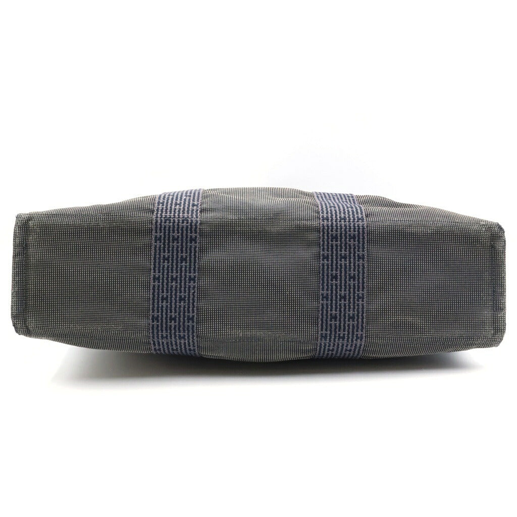 HERMES(エルメス) エールライン カバス MM キャンバス トートバッグ グレー
