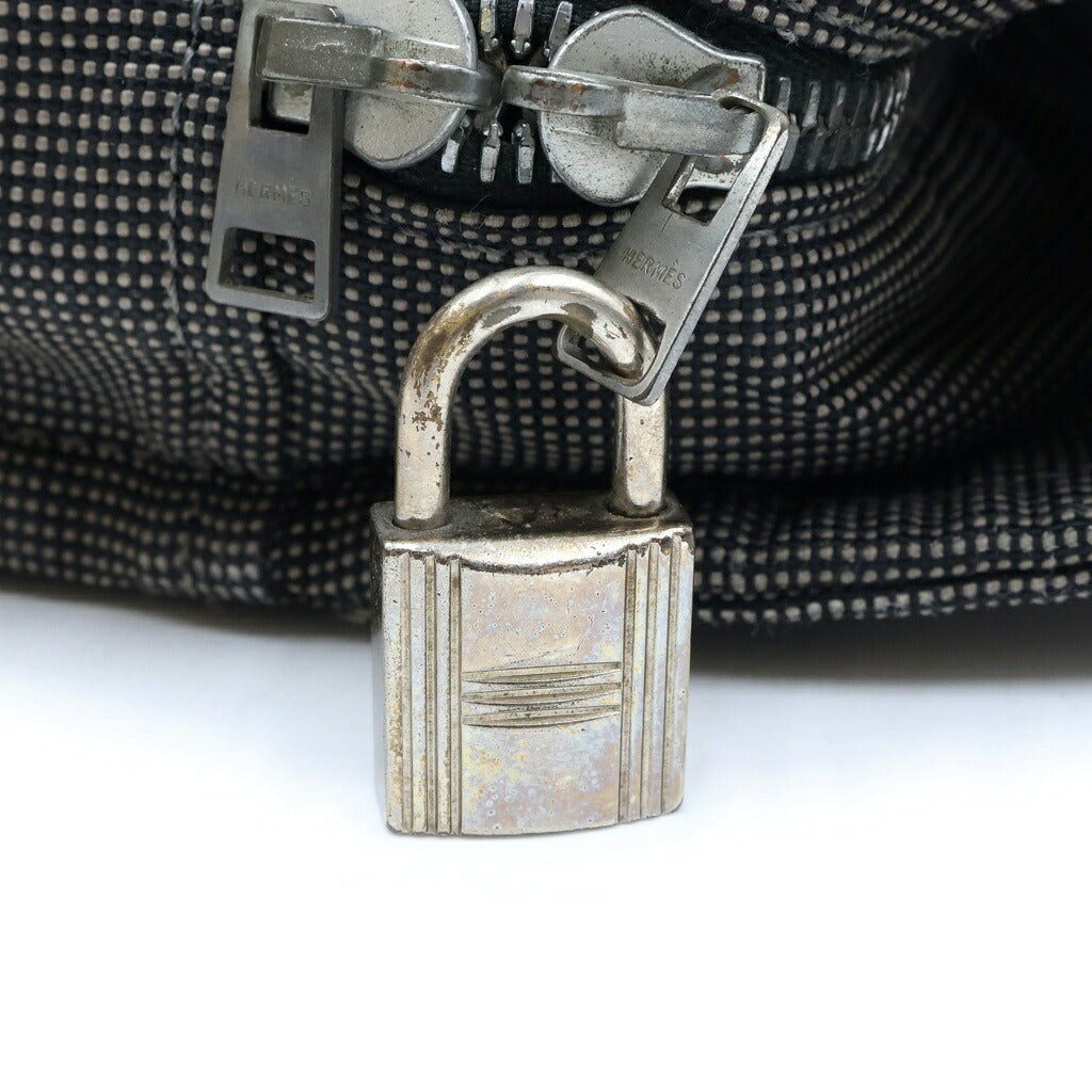 HERMES(エルメス) エールライン カバス MM キャンバス トートバッグ グレー