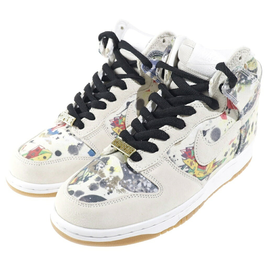 NIKE SB(ナイキエスビー) ×SUPREME DUNK HIGH RAMMELLZEE シュプリーム ダンク ラメルジー ローカットスニーカー マルチカラー US9/27cm FD8779-100