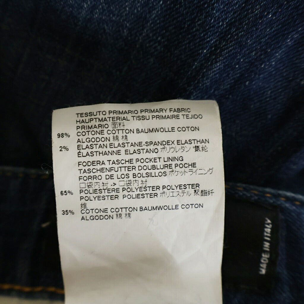 DSQUARED2(ディースクエアード) 17AW SEXY TWIST JEAN セクシーツイスト ペインテッド デニムパンツ インディゴ S74LB0268