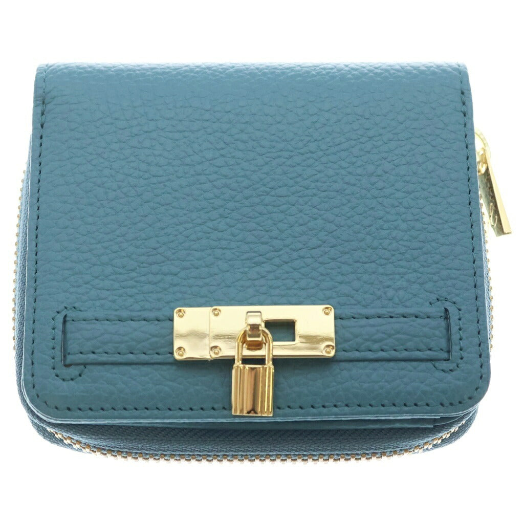濱野(ハマノ) Mietia Wallet Plier ミーティアコンパクトウォレット プリエ 二つ折り財布 ブルー