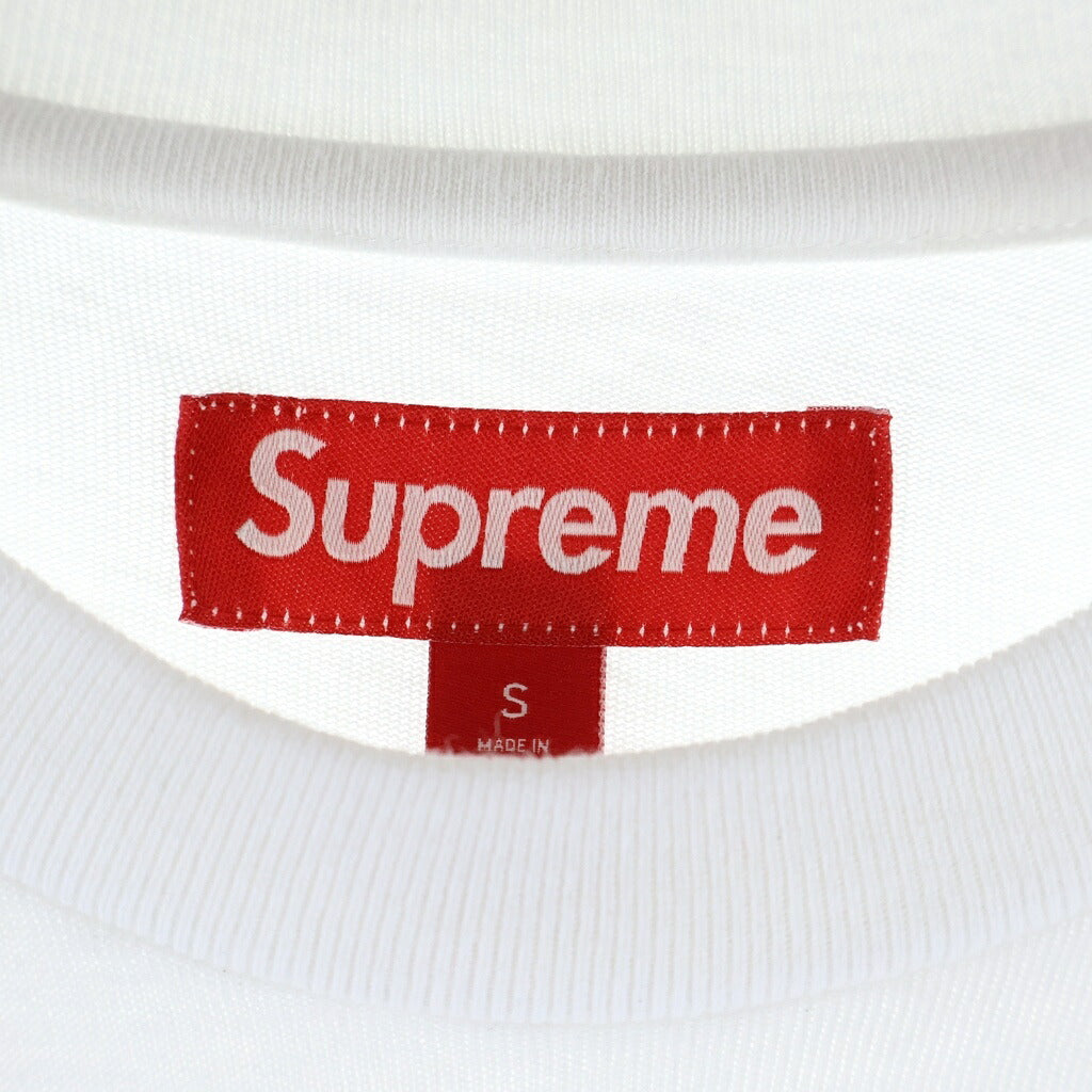 SUPREME(シュプリーム) 25SS Capital S/S Top キャピタル ロゴエンブロイダリー クルーネック半袖Tシャツ カットソー ホワイト