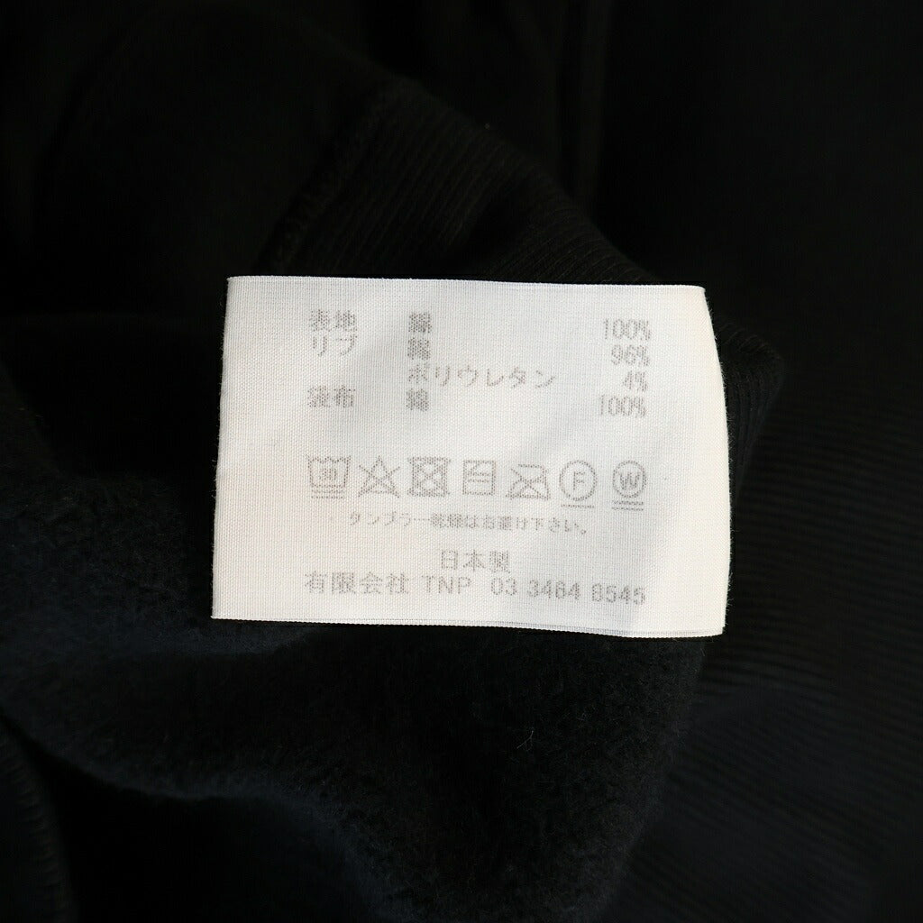 nonnative(ノンネイティブ) DWELLER CREW PULLOVER COTTON SWEAT ドゥエラー コットン プルオーバー クルーネックスウェット トレーナー ブラック NN-C4006
