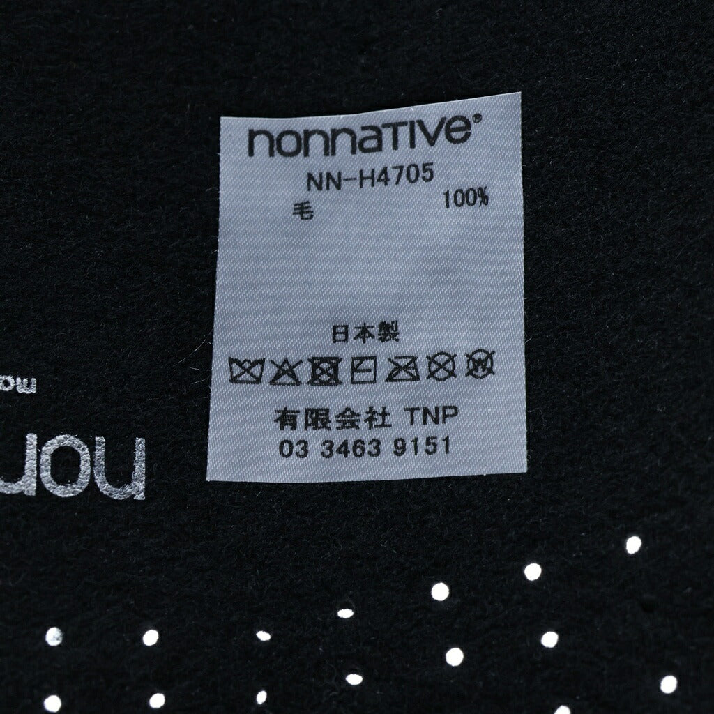 nonnative(ノンネイティブ) 25AW WANDERER HAT WOOL FELT ウールフェルト 中折れ ハット 帽子 ブラック NN-H4705