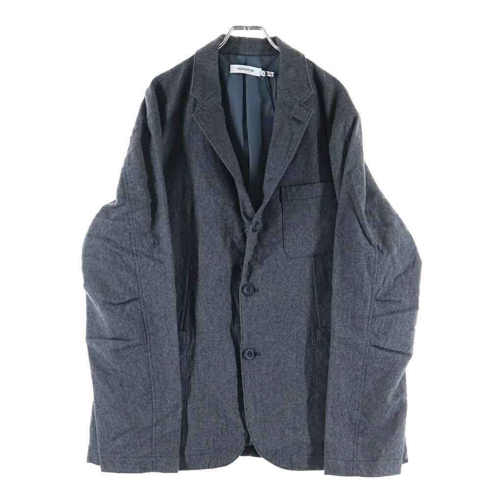 nonnative(ノンネイティブ) 20SS DWELLER 3B JACKET W/N/P LIGHT MELTON ドゥエラー ライトメルトン シングル3Bテーラードジャケット グレー NN-J3803