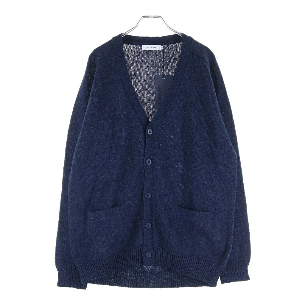 nonnative(ノンネイティブ) DWELLER CARDIGAN WOOL YARN ドゥエラー ウールヤーン ニットカーディガン ネイビー NN-K4205