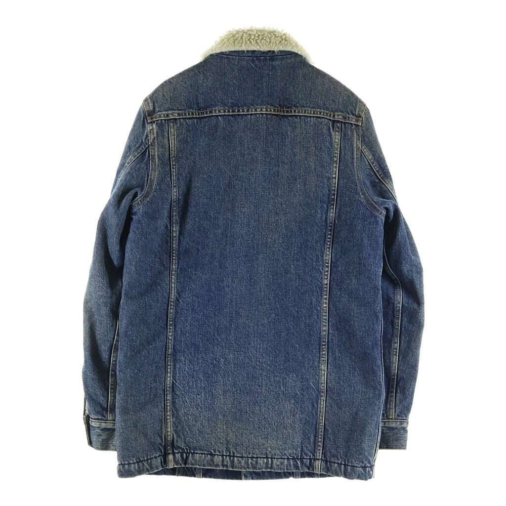 Marbles(マーブルズ) Denim Boa 3rd Jacket コンチョスナップボタン ロング デニムボアジャケット インディゴ MJK-A1706