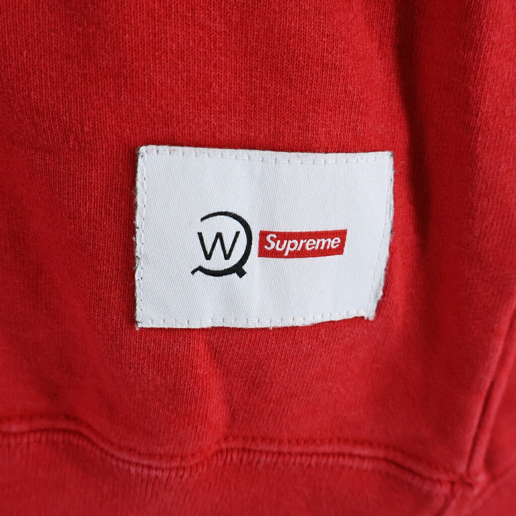 SUPREME(シュプリーム) 21AW ×WTAPS Crewneck ダブルタップス ロゴプリント クルーネックトレーナー レッド
