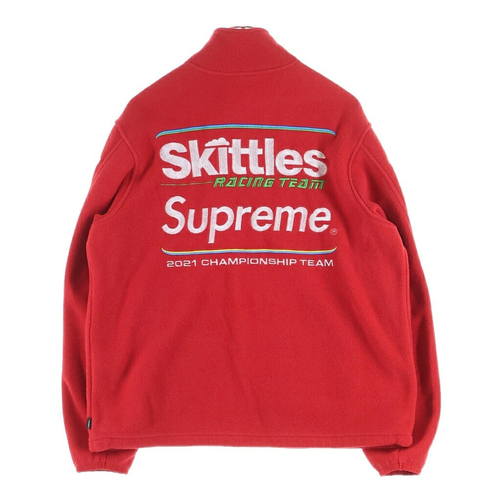 SUPREME(シュプリーム) 21AW ×Skittles Polartec Jacket スキットルズ ポーラテック フリースジャケット レッド