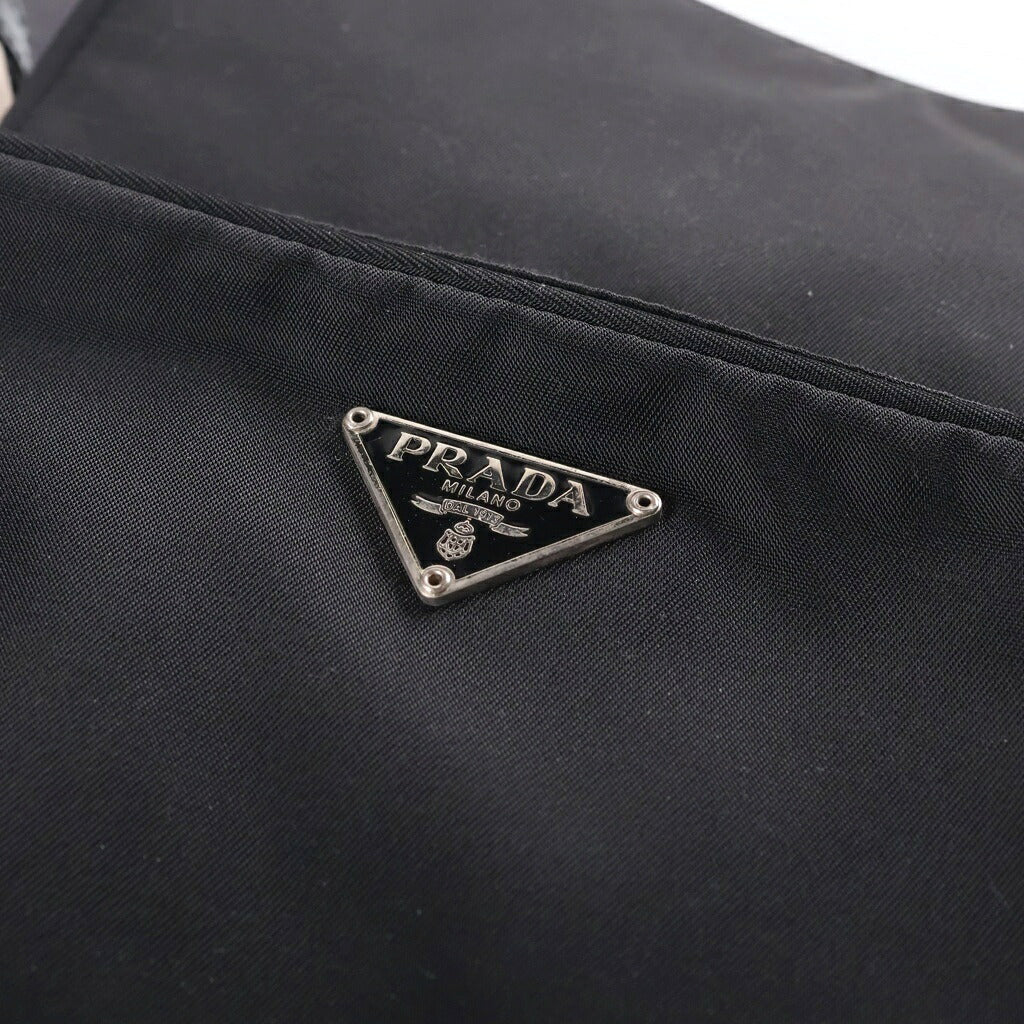 PRADA(プラダ) トライアングルロゴ ナイロン ショルダーバッグ ブラック BT0169