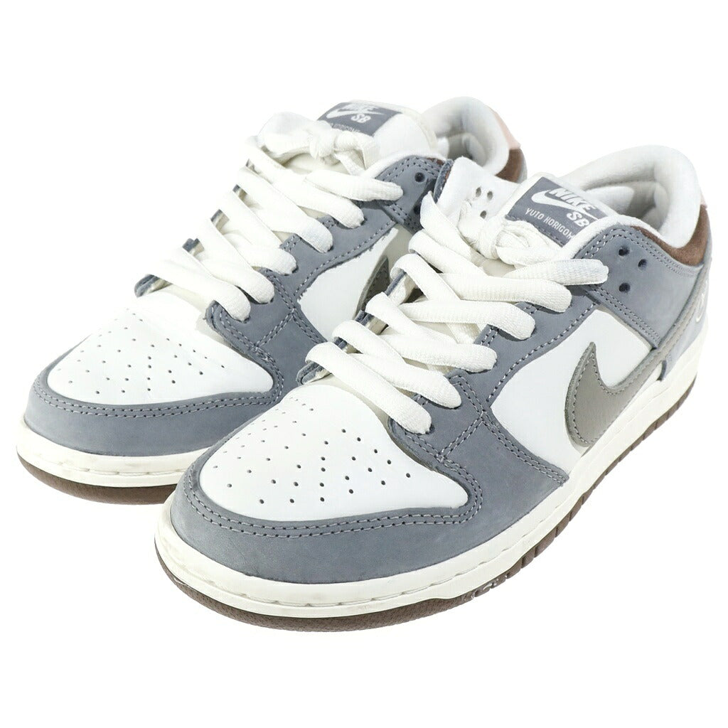 NIKE SB(ナイキエスビー) ×YUTO HORIGOME DUNK LOW PRO QS 堀米雄斗 ダンク プロ クイックストライク ローカットスニーカー ホワイト/グレー US7/25cm FQ1180-001