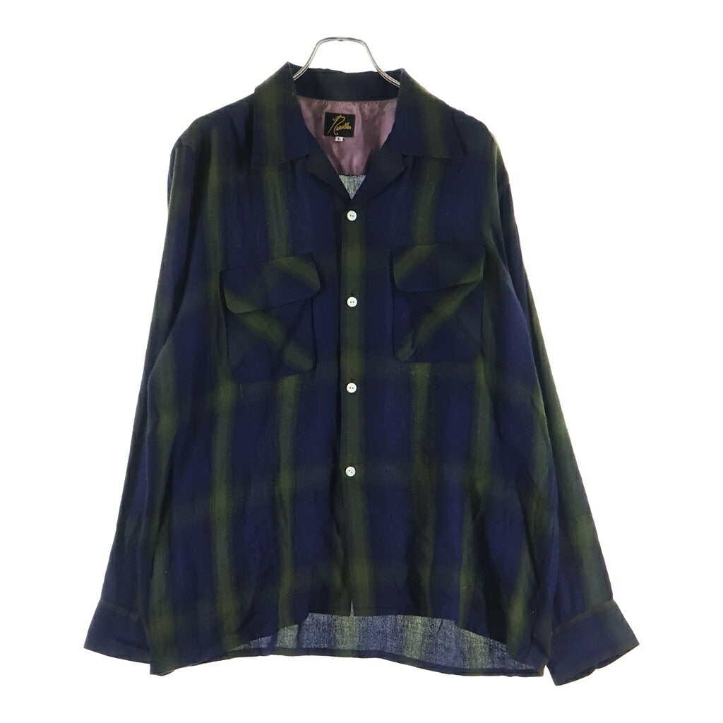 Needles(ニードルス) 22AW Classic Shirt レーヨン混 チェック 長袖クラシックシャツ マルチカラー LQ190