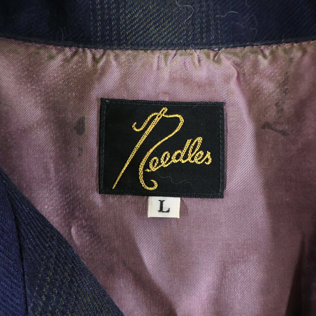 Needles(ニードルス) 22AW Classic Shirt レーヨン混 チェック 長袖クラシックシャツ マルチカラー LQ190