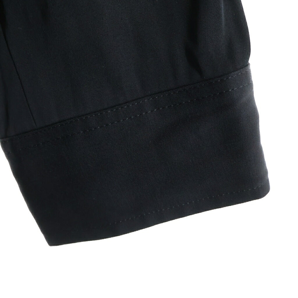 COMME des GARCONS HOMME PLUS(コムデギャルソンオムプリュス) 94SS AD1993 オープンカラー レーヨン混 ジップアップジャケット ブルゾン ブラック PJ-100520