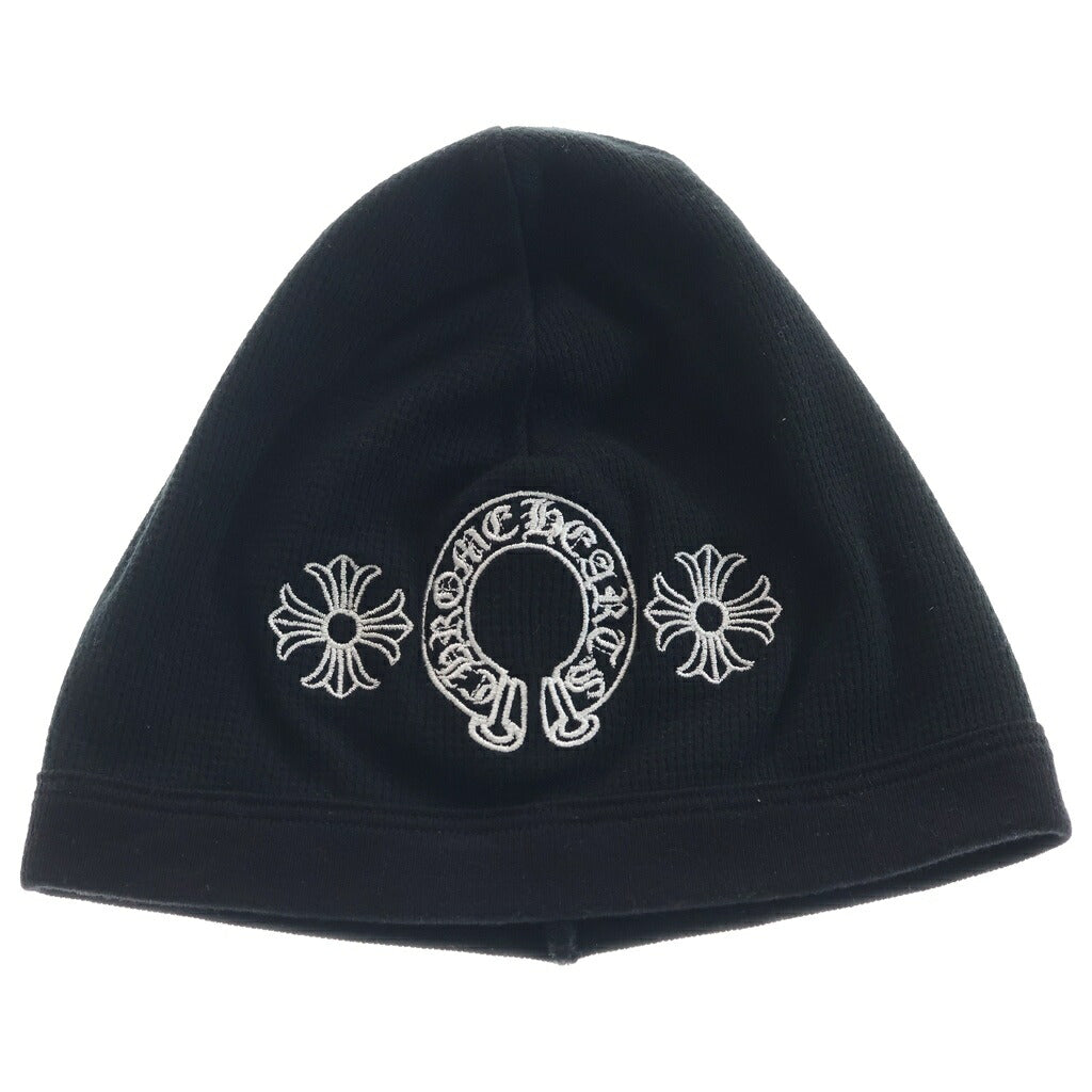 CHROME HEARTS(クロムハーツ) HORSESHOE THERMAL BEANIE ホースシューサーマルビーニー CHプラス刺繍ビーニー 帽子 ブラック