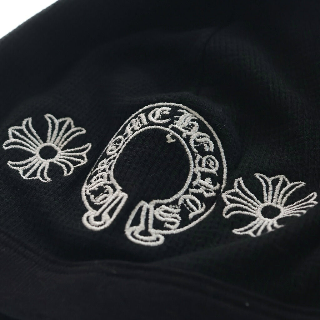 CHROME HEARTS(クロムハーツ) HORSESHOE THERMAL BEANIE ホースシューサーマルビーニー CHプラス刺繍ビーニー 帽子 ブラック
