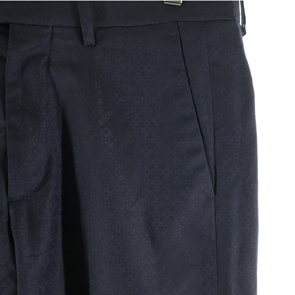 LOUIS VUITTON(ルイヴィトン) 23SS STRETCH WOOL SLACKS PANTS モノグラム ウール スラックスパンツ ネイビー RM231F MU3 HOFP8W