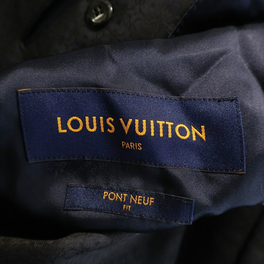 LOUIS VUITTON(ルイヴィトン) 23SS モノグラム ウール シングルテーラードジャケット ネイビー RM231F MU3 HOFJ8E