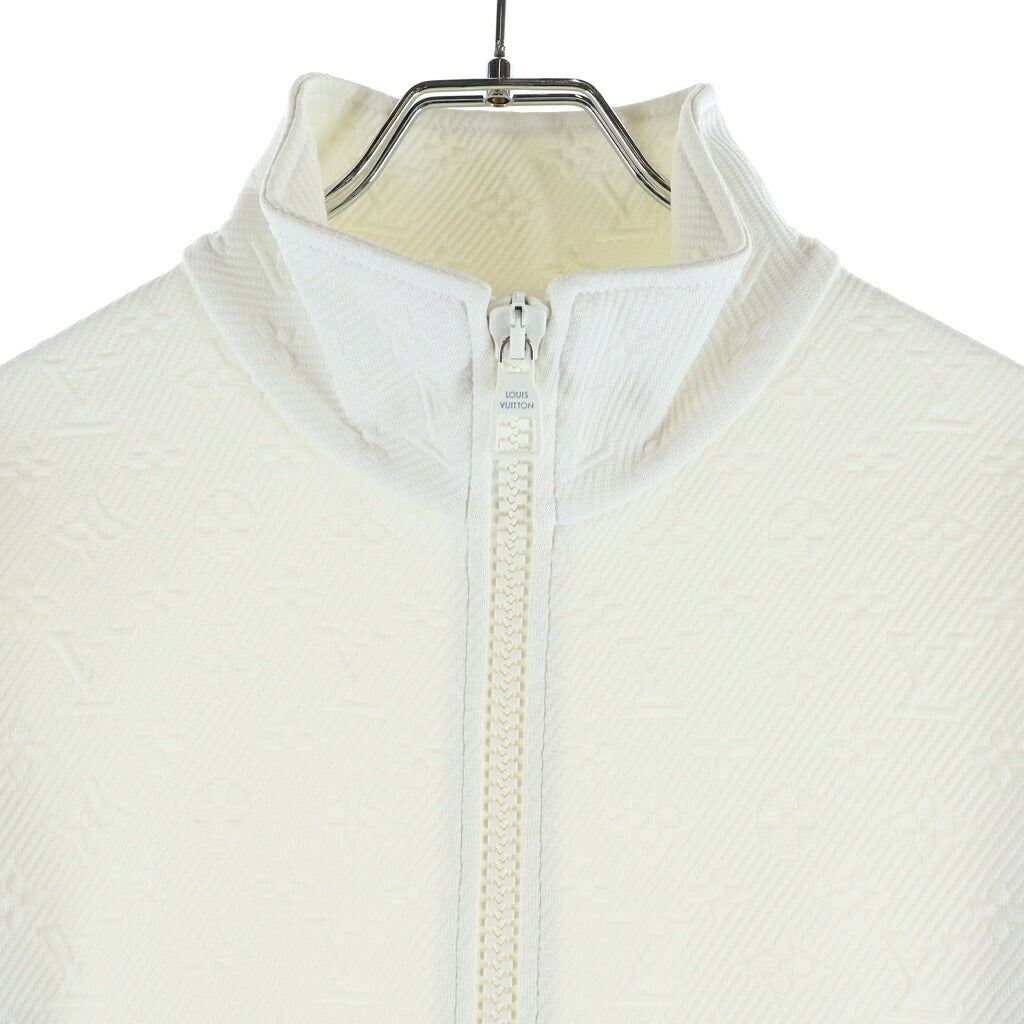 LOUIS VUITTON(ルイヴィトン) 23SS LVSE モノグラム フリース トラックジャケット ホワイト RM231Q XHM HJY45W