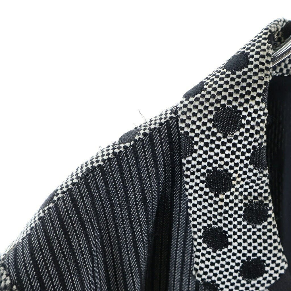 COMME des GARCONS HOMME PLUS(コムデギャルソンオムプリュス) 12AW AD2012 異素材切り替え ウール混 シングルテーラードジャケット マルチカラー PJ-J081