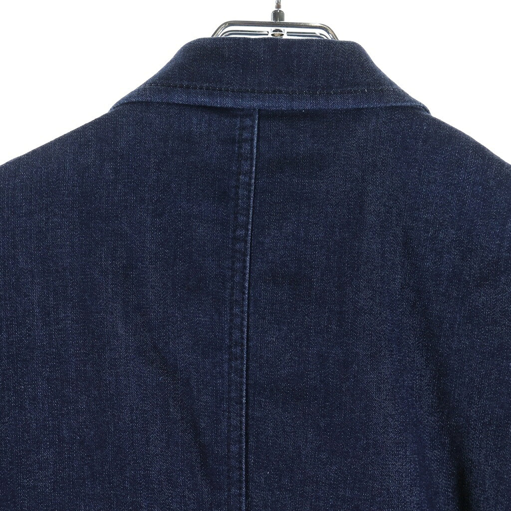 COMME des GARCONS HOMME PLUS(コムデギャルソンオムプリュス) 14SS AD2013 裏地チェック デニム シングルテーラードジャケット インディゴ PM-J063