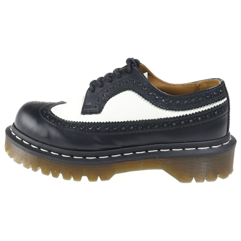 Dr.Martens(ドクターマーチン) 3989 BEX WINGTIP ベックスウィングチップ バイカラー レザーシューズ ブラック/ホワイト レディース 10458001