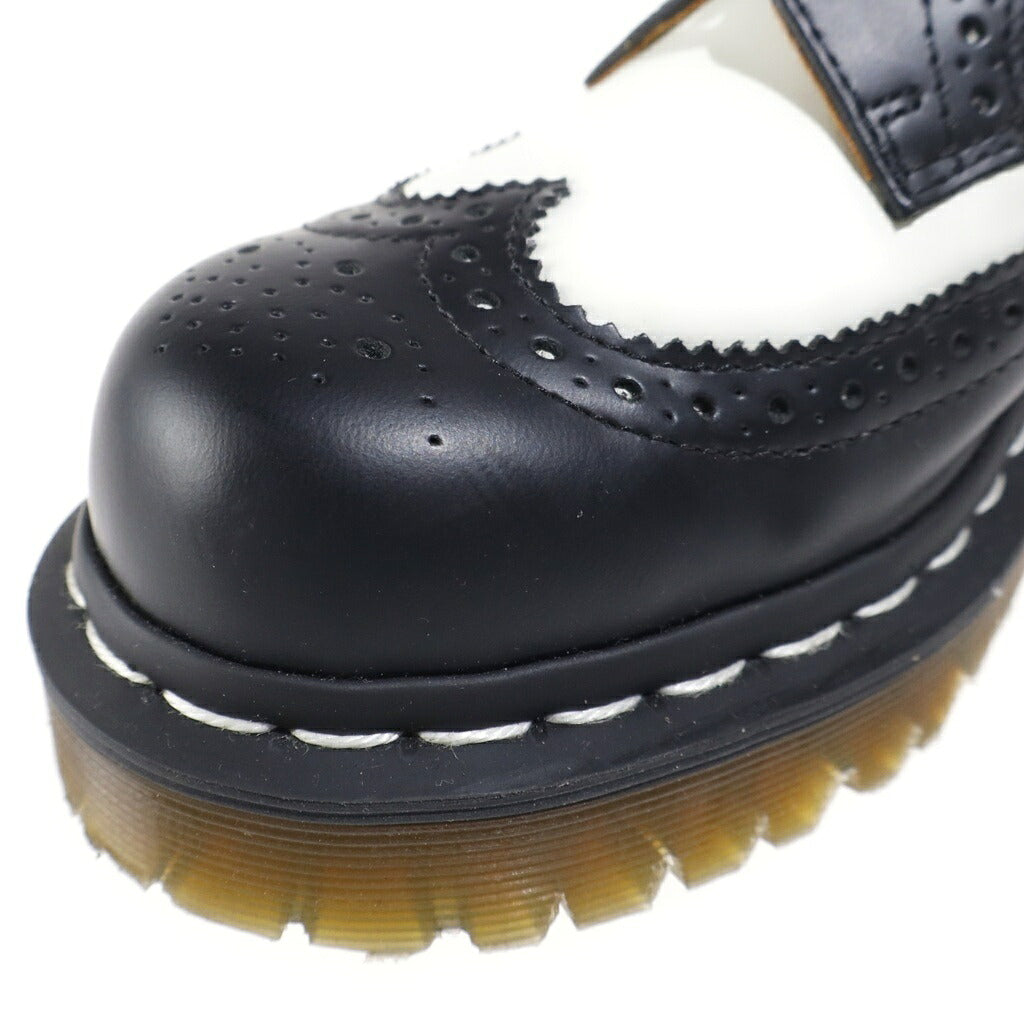 Dr.Martens(ドクターマーチン) 3989 BEX WINGTIP ベックスウィングチップ バイカラー レザーシューズ ブラック/ホワイト レディース 10458001