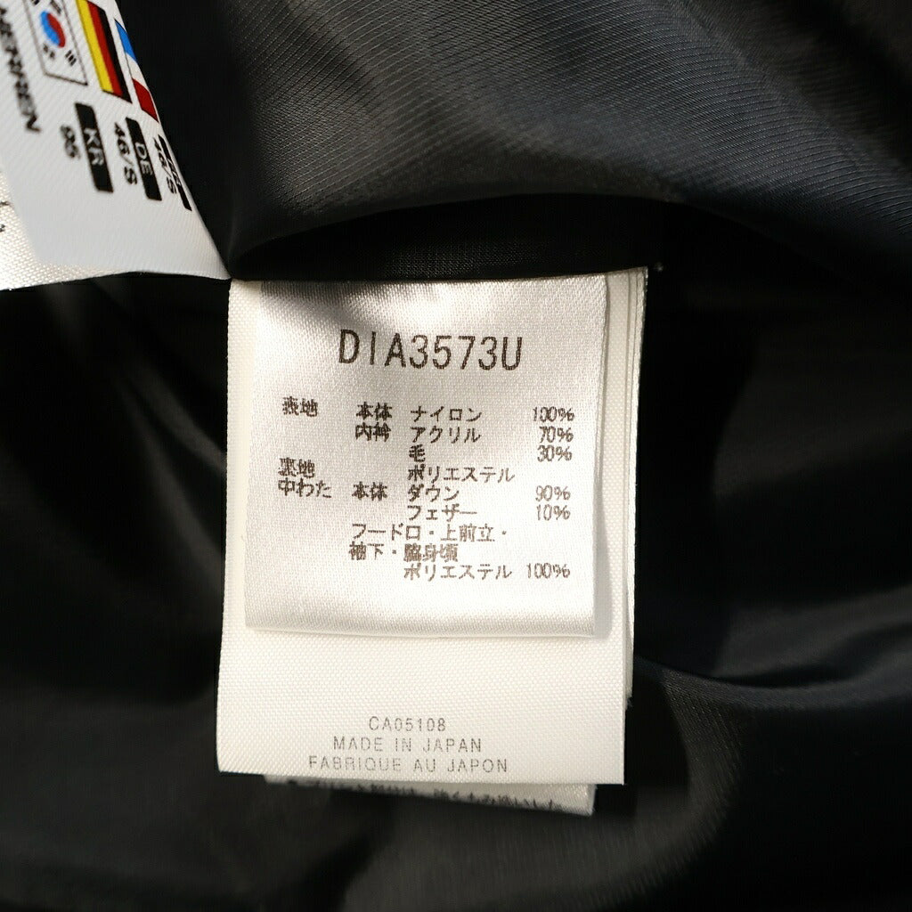 DESCENTE(デサント) MIZUSAWA DOWN JACKET 水沢ダウン オルテライン バーティカル ダウンジャケット コート ブラック DIA3573U