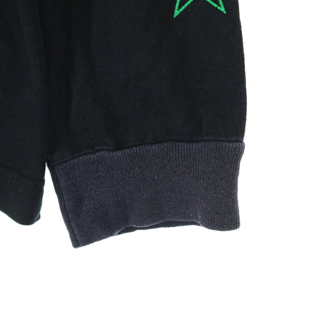 CHROME HEARTS(クロムハーツ) OLD L/S TEE バックホースシュー フローラルクロス アームスタープリント クルーネック 長袖Tシャツ カットソー ブラック