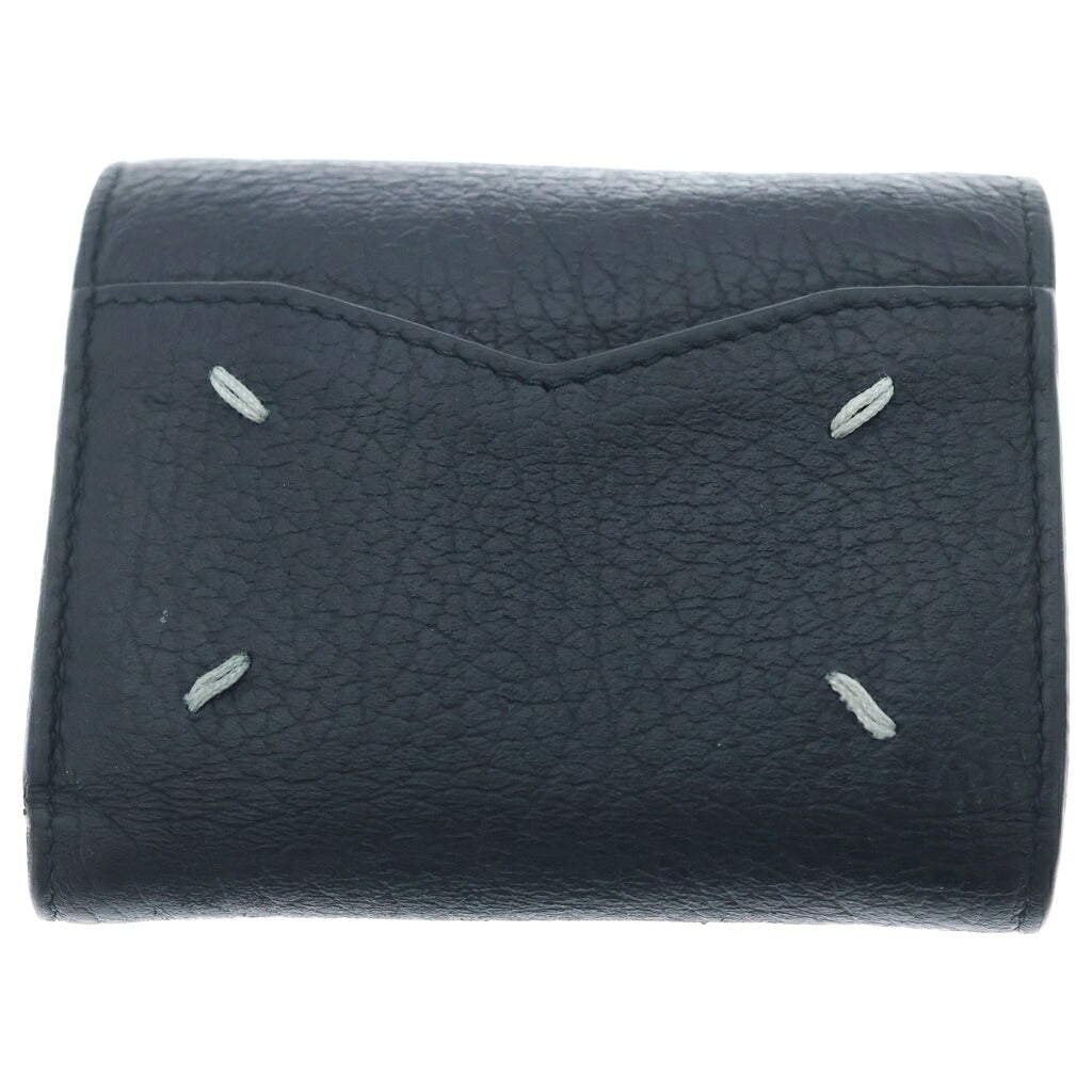Maison Margiela(メゾンマルジェラ) ENVELOPE WALLET コンパクトレザーウォレット 三つ折り財布 ブラック S56UI0136