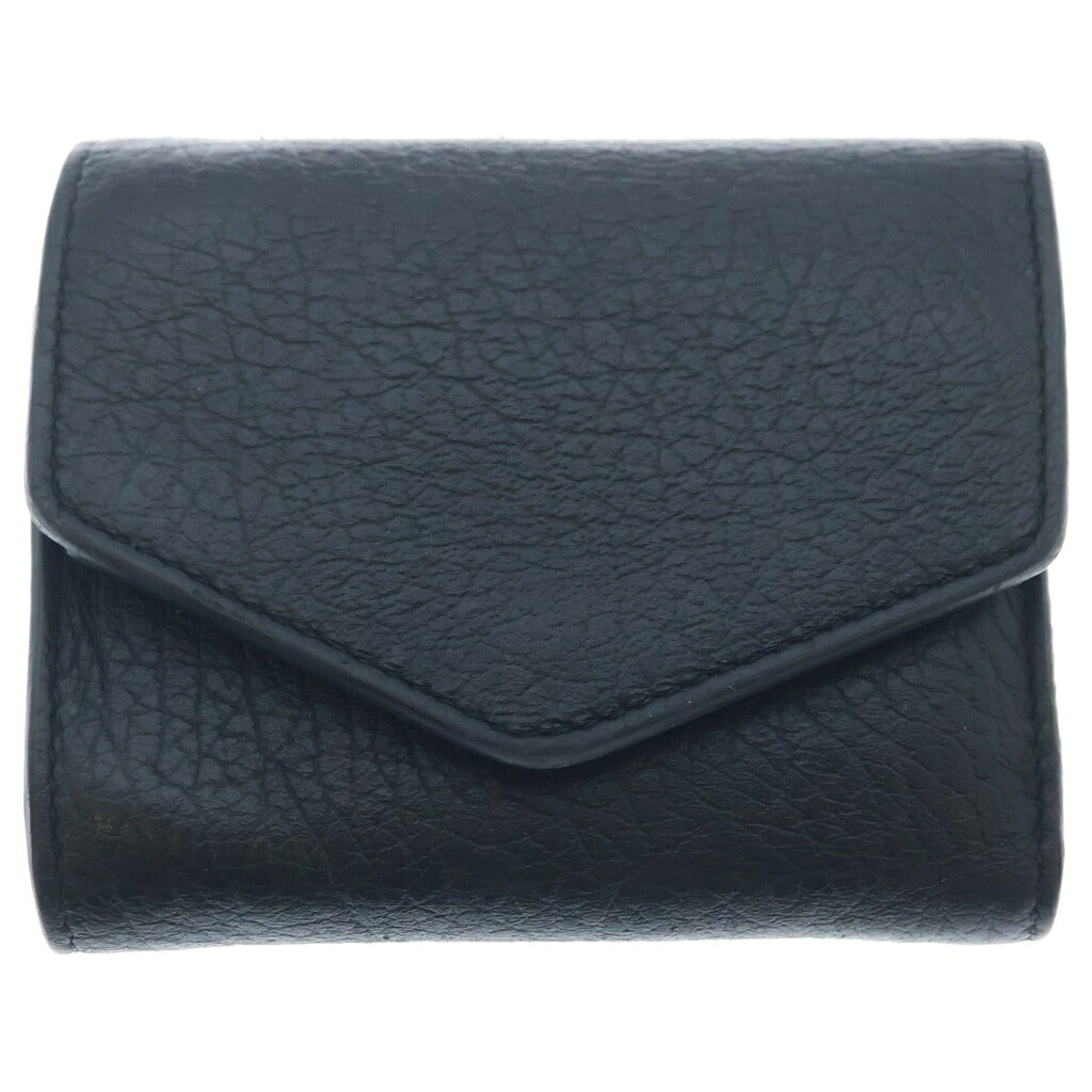 Maison Margiela(メゾンマルジェラ) ENVELOPE WALLET コンパクトレザーウォレット 三つ折り財布 ブラック S56UI0136