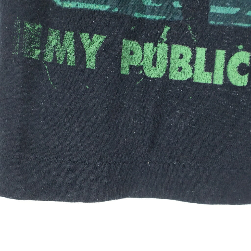 VINTAGE(ヴィンテージ) 90S VINTAGE PUBLIC ENEMY ALL OVERPRINT BACKSTAGE PASS PENMANS ヴィンテージ パブリックエネミー バックステージパス オーバープリントTシャツ 半袖クルーネックカットソー ブラック