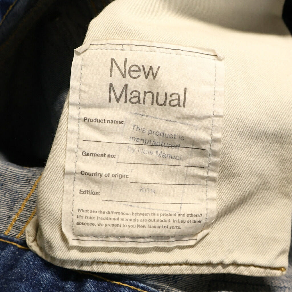 KITH(キス) ×NEW MANUAL LE PAINTER PANTS ニューマニュアル デニムペインターパンツ インディゴ