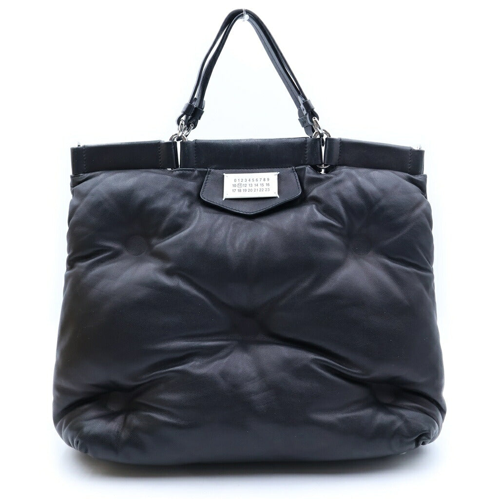 Maison Margiela(メゾンマルジェラ) GLAM SLAM グラムスラム ラムナッパレザー 2WAY ハンドバッグ ショルダーバッグ ブラック S56WC0126